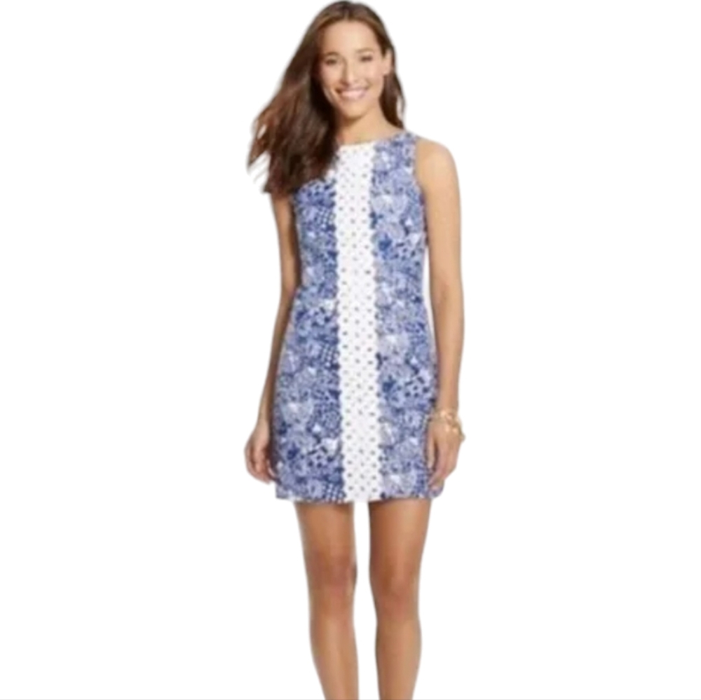 Lilly Pulitzer Upstream Fish Print Shift Dress